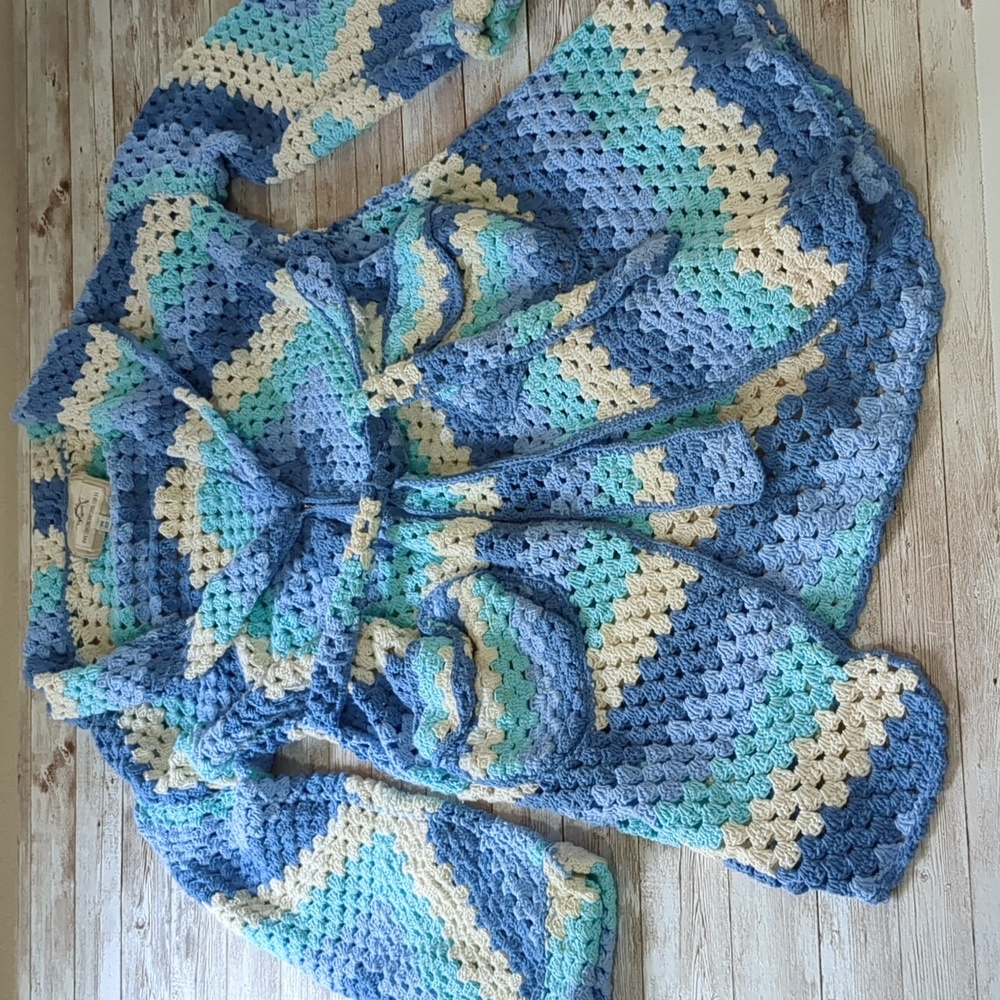 Chasing Unicorns Short Blue Cardigan One Size - Picture 16 of 17